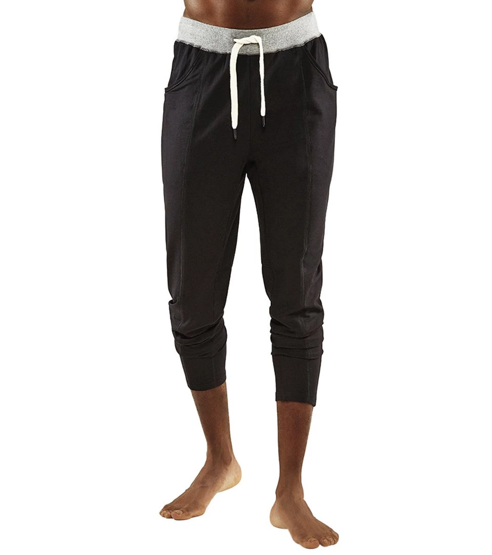 Manduka Men's Intentional Yoga Pants Black/Gray 3 Manduka Men's Intentional Yoga Pants Black/Gray