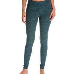 CLOTHING Beyond Yoga Spacedye High Waisted Long Yoga Leggings Black/Arctic Teal