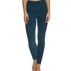 Beyond Yoga Spacedye High Waisted Long Yoga Leggings Black/Deep Sapphire