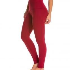 Beyond Yoga Take Me Higher Long Yoga Leggings Garnet Red