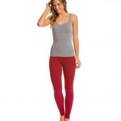 Beyond Yoga Take Me Higher Long Yoga Leggings Garnet Red