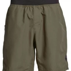 PrAna Men's Super Mojo Yoga Shorts Dark Olive CLOTHING