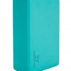 YOGA MATS & PROPS Everyday Yoga 3 Inch Foam Yoga Block Aqua