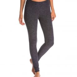 Beyond Yoga Spacedye High Waisted Long Yoga Leggings Black-Steel CLOTHING