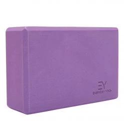 YOGA MATS & PROPS Everyday Yoga 3 Inch Foam Yoga Block Plum