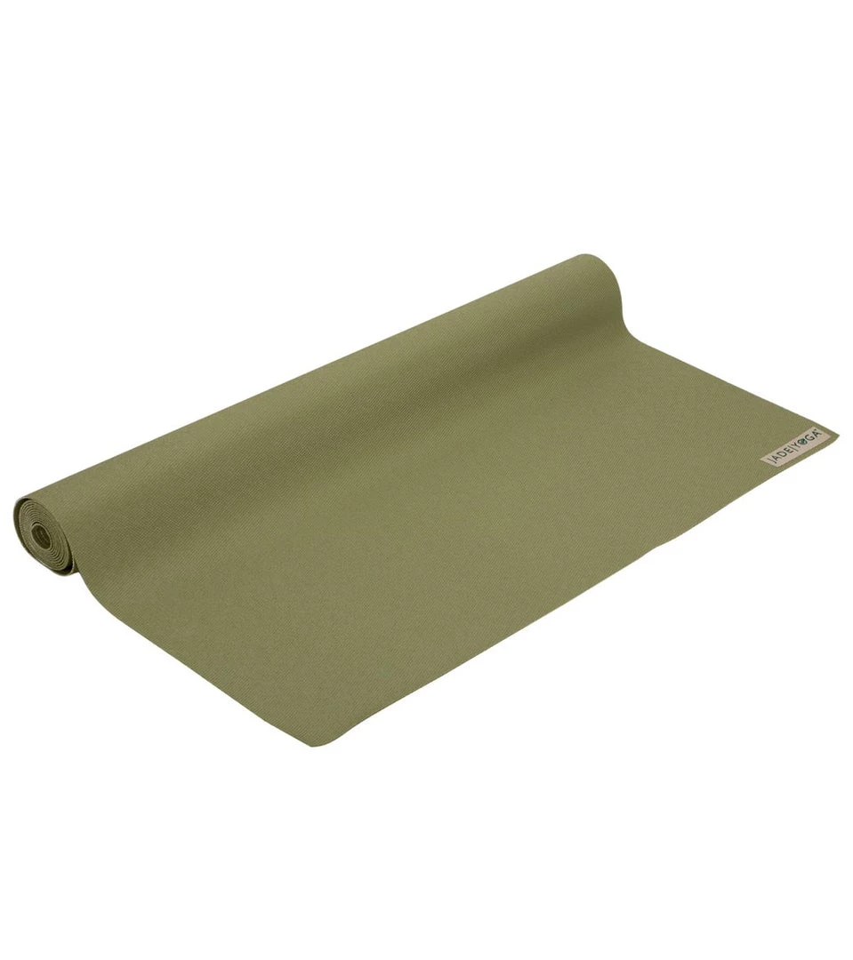 YOGA MATS & PROPS Jade Yoga Voyager Natural Rubber Yoga Mat 68" 1.5mm Olive Green 3 YOGA MATS & PROPS Jade Yoga Voyager Natural Rubber Yoga Mat 68" 1.5mm Olive Green