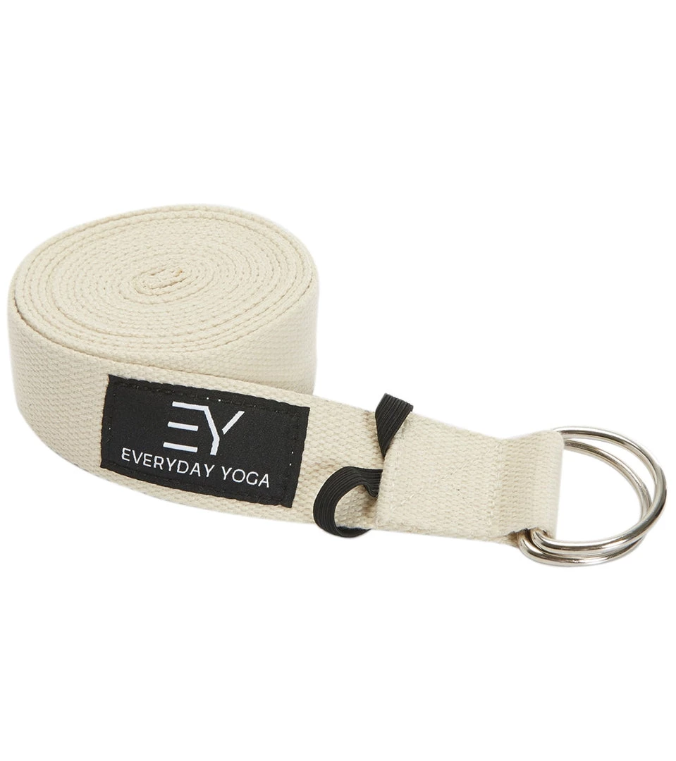 Everyday Yoga 10 Foot Yoga Strap D-Ring Natural 7 Everyday Yoga 10 Foot Yoga Strap D-Ring Natural