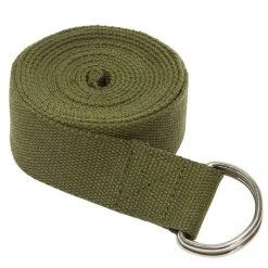 YOGA MATS & PROPS Everyday Yoga 10 Foot Yoga Strap D-Ring Dark Olive
