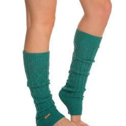 Toesox Knee High Leg Warmers Forest CLOTHING