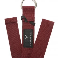 Everyday Yoga 10 Foot Yoga Strap D-Ring Merlot YOGA MATS & PROPS