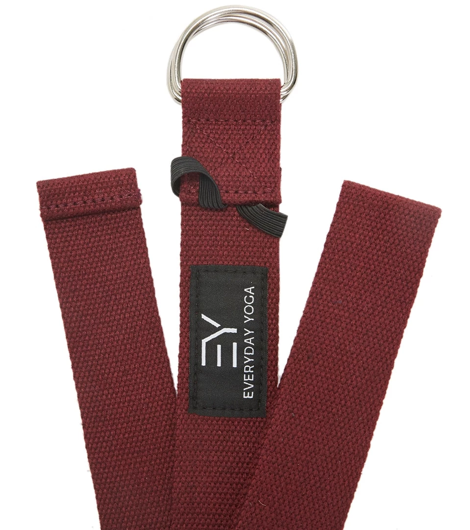 Everyday Yoga 10 Foot Yoga Strap D-Ring Merlot YOGA MATS & PROPS 4 Everyday Yoga 10 Foot Yoga Strap D-Ring Merlot YOGA MATS & PROPS