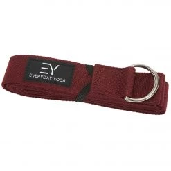 Everyday Yoga 10 Foot Yoga Strap D-Ring Merlot YOGA MATS & PROPS 9 Everyday Yoga 10 Foot Yoga Strap D-Ring Merlot YOGA MATS & PROPS