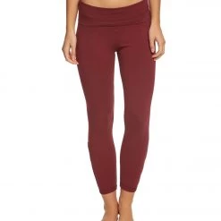 Hard Tail Contour Rolldown Cropped Cotton Yoga Leggings Fig