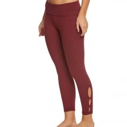 Hard Tail Contour Rolldown Cropped Cotton Yoga Leggings Fig