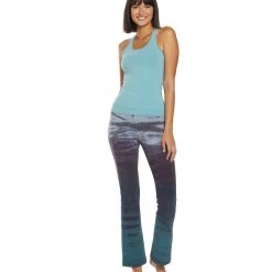 CLOTHING Hard Tail Rolldown Bootleg Cotton Flare Pant Tie Dye Rainbow Horizon 12 CLOTHING Hard Tail Rolldown Bootleg Cotton Flare Pant Tie Dye Rainbow Horizon