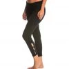 CLOTHING Hard Tail Contour Rolldown Cropped Cotton Yoga Leggings Black