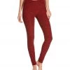 Beyond Yoga Spacedye High Waisted Long Yoga Leggings Black-Chili Red CLOTHING