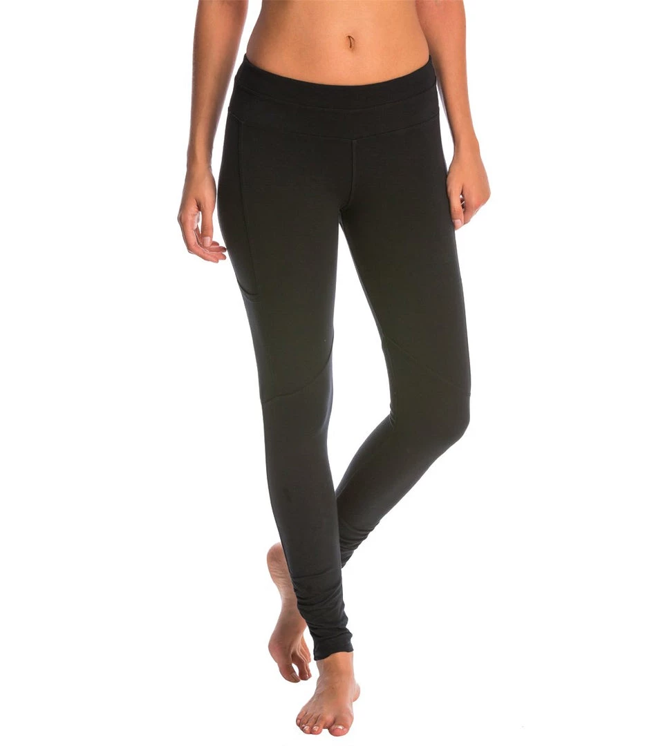 Hard Tail Skinny Ankle Cotton Leggings With Pockets Black 3 Hard Tail Skinny Ankle Cotton Leggings With Pockets Black