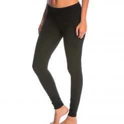 Hard Tail Skinny Ankle Cotton Leggings With Pockets Black 9 Hard Tail Skinny Ankle Cotton Leggings With Pockets Black