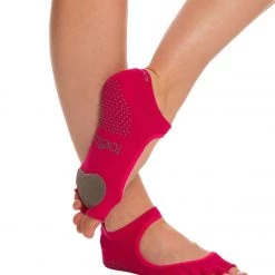 Toesox Plie Yoga & Dance Pad Fuchsia