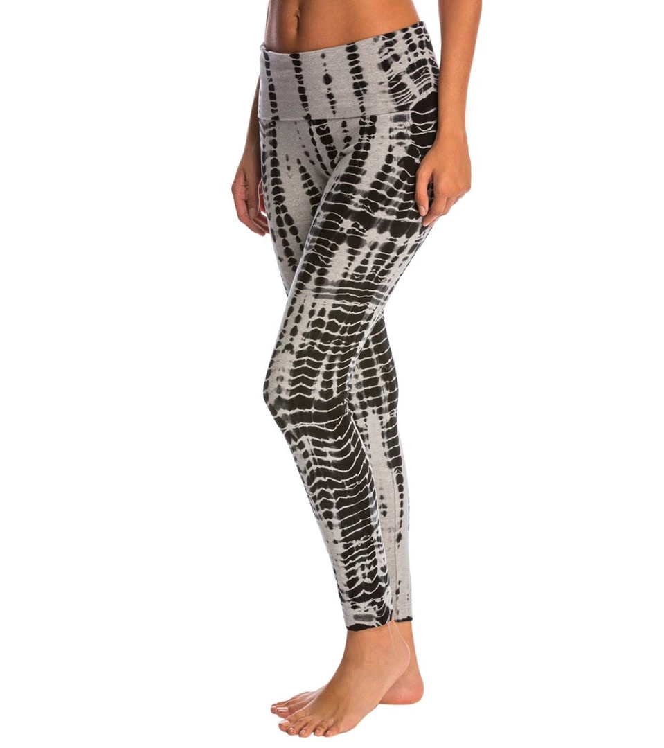 Hard Tail Contour Rolldown Cotton Yoga Leggings All Over Lizard 4 Hard Tail Contour Rolldown Cotton Yoga Leggings All Over Lizard
