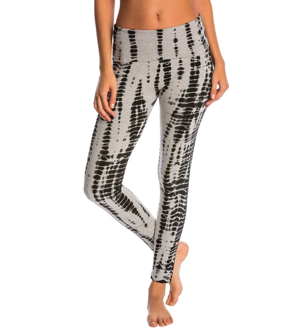 Hard Tail Contour Rolldown Cotton Yoga Leggings All Over Lizard 9 Hard Tail Contour Rolldown Cotton Yoga Leggings All Over Lizard