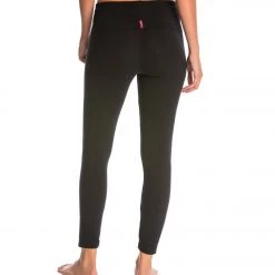 CLOTHING Hard Tail Contour Rolldown Cotton Yoga Leggings Black 10 CLOTHING Hard Tail Contour Rolldown Cotton Yoga Leggings Black