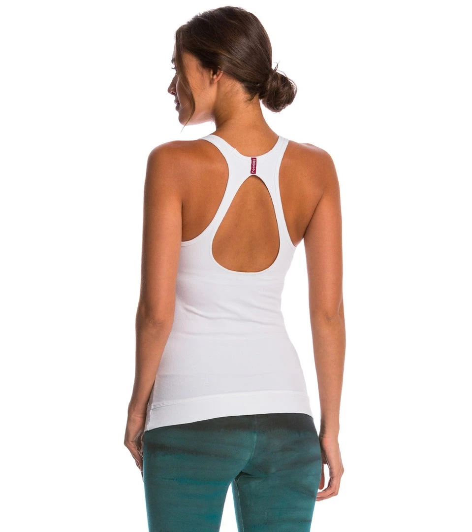 Hard Tail Tear Drop Yoga Tank Top White CLOTHING 5 Hard Tail Tear Drop Yoga Tank Top White CLOTHING