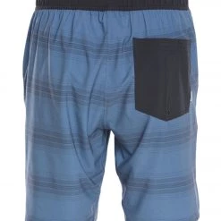 Vuori Men's Kore Yoga Shorts Slate Charcoal Stripe CLOTHING