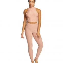 Beyond Yoga Spacedye High Waisted Long Yoga Leggings Rainwash Pink Shell