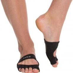 Toesox Releve Half-Toe Yoga Grip Socks Black CLOTHING