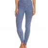 Beyond Yoga Spacedye High Waisted Long Yoga Leggings White/Valor Navy