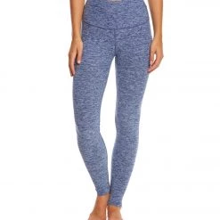 Beyond Yoga Spacedye High Waisted Long Yoga Leggings White/Valor Navy