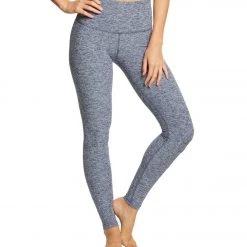 Beyond Yoga Spacedye High Waisted Long Yoga Leggings White/Outlaw Navy