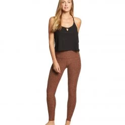 Beyond Yoga Spacedye High Waisted Long Yoga Leggings Red Rock/Tumbleweed