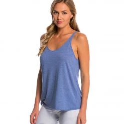 Bella + Canvas Slouchy Workout Tank Top Blue Triblend CLOTHING