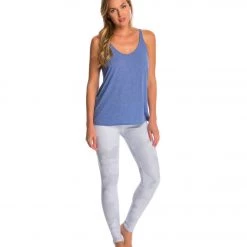 Bella + Canvas Slouchy Workout Tank Top Blue Triblend CLOTHING