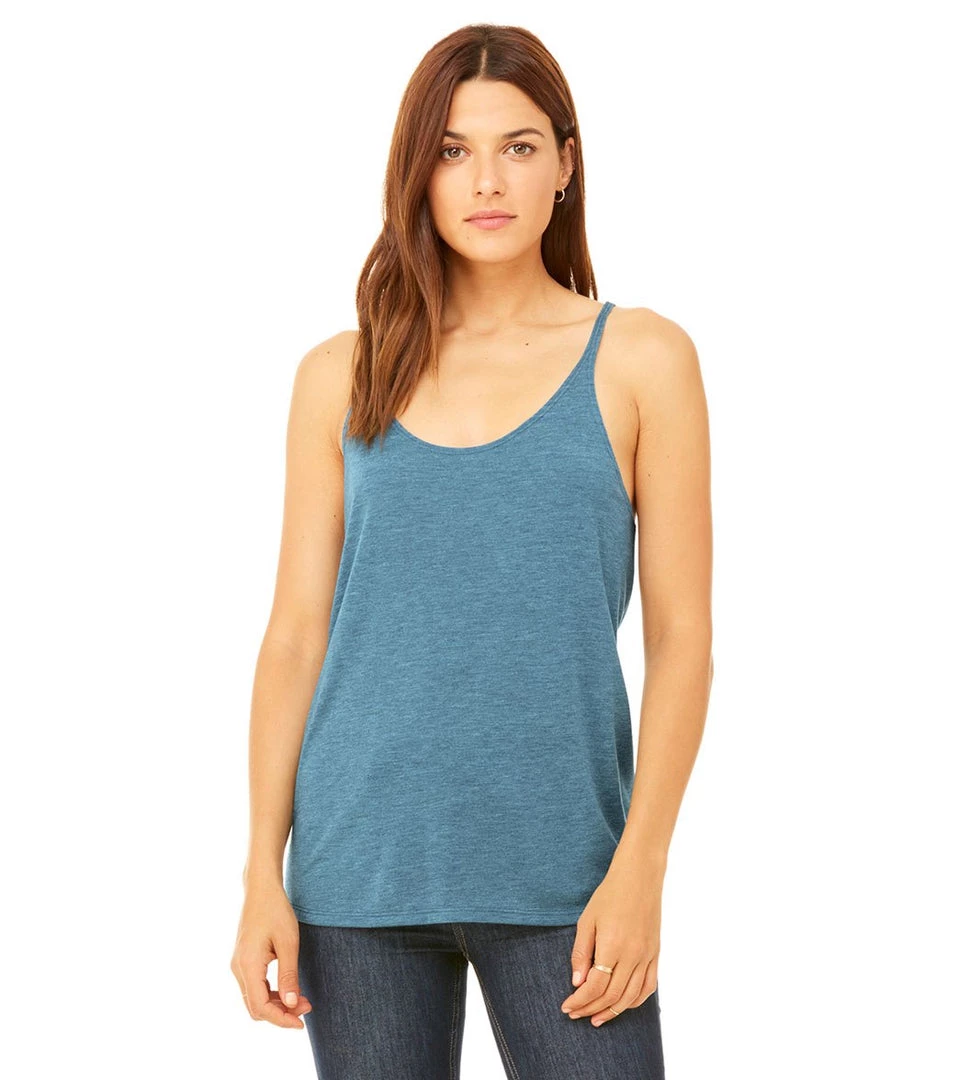 Bella + Canvas Slouchy Workout Tank Top Heather Deep Teal CLOTHING 3 Bella + Canvas Slouchy Workout Tank Top Heather Deep Teal CLOTHING