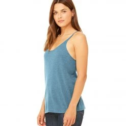 Bella + Canvas Slouchy Workout Tank Top Heather Deep Teal CLOTHING