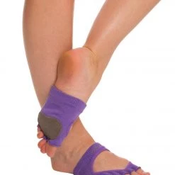 Toesox Releve Half-Toe Yoga Grip Socks Light Purple CLOTHING
