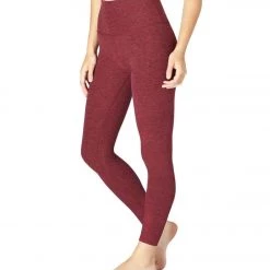 CLOTHING Beyond Yoga Spacedye High Waisted Long Yoga Leggings Team Burgundy/Bold Burgundy