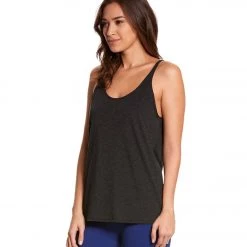 Bella + Canvas Slouchy Workout Tank Top Charcoal-Black Triblend