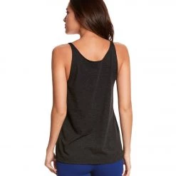 Bella + Canvas Slouchy Workout Tank Top Charcoal-Black Triblend