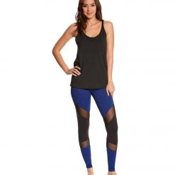 Bella + Canvas Slouchy Workout Tank Top Charcoal-Black Triblend