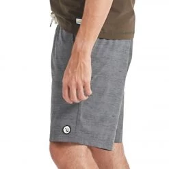 Vuori Men's Kore Yoga Shorts Charcoal Space Dye