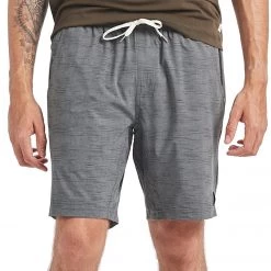 Vuori Men's Kore Yoga Shorts Charcoal Space Dye