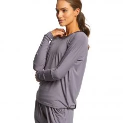 Onzie Drapey V-back Long Sleeve Coverup Graphite CLOTHING 10 Onzie Drapey V-back Long Sleeve Coverup Graphite CLOTHING