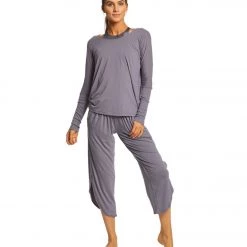 Onzie Drapey V-back Long Sleeve Coverup Graphite CLOTHING 11 Onzie Drapey V-back Long Sleeve Coverup Graphite CLOTHING