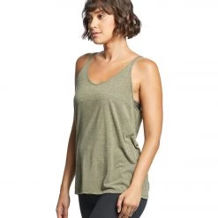 Bella + Canvas Slouchy Workout Tank Top Heather Olive CLOTHING