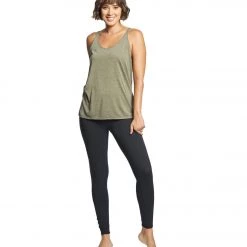 Bella + Canvas Slouchy Workout Tank Top Heather Olive CLOTHING